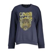 Cavalli Class Sweatshirts Blue, Dam