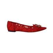 Dolce & Gabbana Flat Sandals Red, Dam