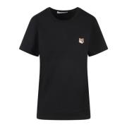 Maison Kitsuné T-Shirts Black, Dam