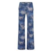 Jane Lushka Wide Trousers Blue, Dam