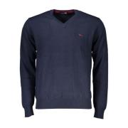 Harmont & Blaine V-neck Knitwear Blue, Herr