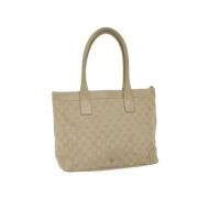 Gucci Vintage Pre-owned Canvas gucci-vskor Beige, Dam