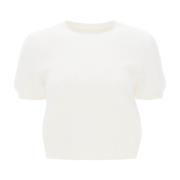 Maison Margiela Round-neck Knitwear White, Dam