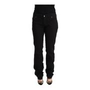 Just Cavalli Straight Jeans Black, Dam