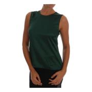 Dolce & Gabbana Sleeveless Tops Green, Dam