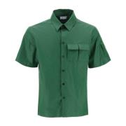 Salvatore Ferragamo Short Sleeve Shirts Green, Herr