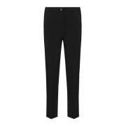 Patrizia Pepe Slim-fit Trousers Black, Dam