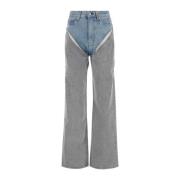 Y/Project Wide Jeans Gray, Dam