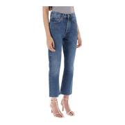 Agolde Cropped Jeans Blue, Dam