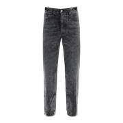 Darkpark Straight Jeans Black, Herr