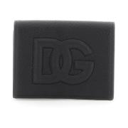 Dolce & Gabbana Quiltad DG Logo Läderkorthållare Black, Herr