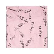 Alexander McQueen Silky Scarves Pink, Dam