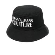 Versace Jeans Couture Svart Fiskarhatt Black, Dam