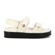 Tory Burch Kira Sport Sandaler Läder Gummi White, Dam