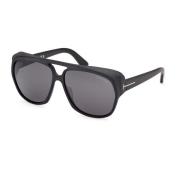 Tom Ford Jayden Sunglasses Black 02A Black, Herr