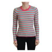 Dolce & Gabbana Round-neck Knitwear Multicolor, Dam