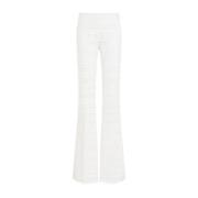 Ermanno Scervino Wide Trousers White, Dam