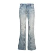 Y/Project Flared Straight-Leg Denim Jeans Blue, Dam