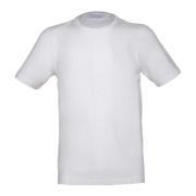 Gran Sasso Vintage vit bomullst-shirt med sidöppningar White, Herr