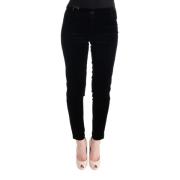 Ermanno Scervino Elegant Svart Slim Fit Cropped Byxor Black, Dam