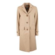 Burberry Single-Breasted Coats Brown, Dam