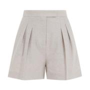 Max Mara Chic Cotton Jersey Shorts Gray, Dam