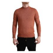 Dolce & Gabbana Round-neck Knitwear Orange, Herr