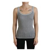 Dolce & Gabbana Sleeveless Tops Gray, Dam