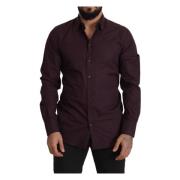 Dolce & Gabbana Casual Shirts Red, Herr