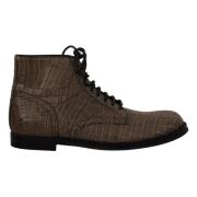 Dolce & Gabbana Lace-up Boots Brown, Herr