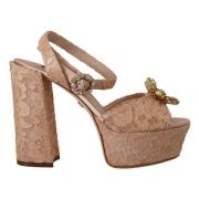 Dolce & Gabbana High Heel Sandals Beige, Dam