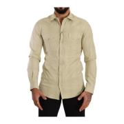 Dolce & Gabbana Casual Shirts Green, Herr