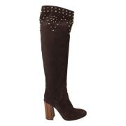 Dolce & Gabbana Over-knee Boots Brown, Dam