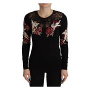 Dolce & Gabbana Long Sleeve Tops Black, Dam