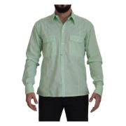 Dolce & Gabbana Casual Shirts Green, Herr