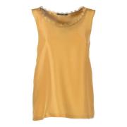 Alberta Ferretti Sleeveless Tops Brown, Dam