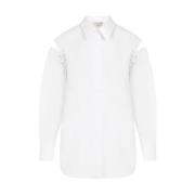 Alexander McQueen Optisk Vit Skjorta White, Dam
