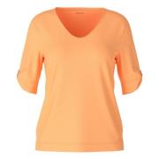 Marc Cain Bekväm Stilfull T-Shirt Orange, Dam