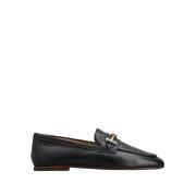 Tod's Läder Moccasins Made in Italy Black, Dam