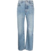 Amiri Rosebowl Straight Jeans Blue, Dam