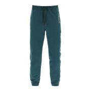 Saint Laurent Joggingbyxor med logotyp Green, Herr