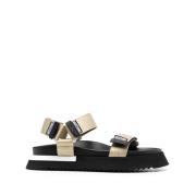 Moschino Flat Sandals Multicolor, Dam