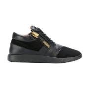 Giuseppe Zanotti Svart Mocka Sneaker Black, Dam