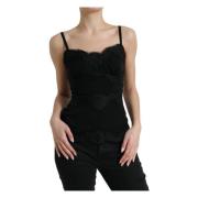 Dolce & Gabbana Sleeveless Tops Black, Dam