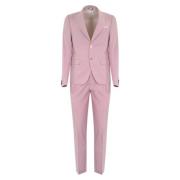 Daniele Alessandrini Single Breasted Suits Pink, Herr
