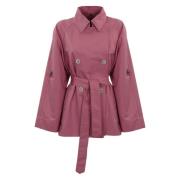 Fay Trench Coats Pink, Dam