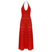 Twinset Maxi Dresses Red, Dam