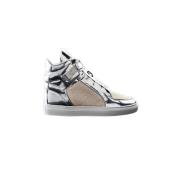Leandro Lopes Lyx Stingray Champagne Diamant Sneakers Gray, Unisex