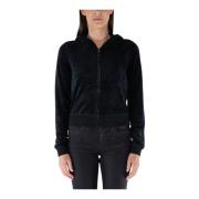 Juicy Couture Heritage Full Zip Sweatshirt Black, Dam