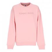 Tommy Hilfiger Avslappnad Bold Crewneck Sweatshirt Ballet Pink Pink, D...